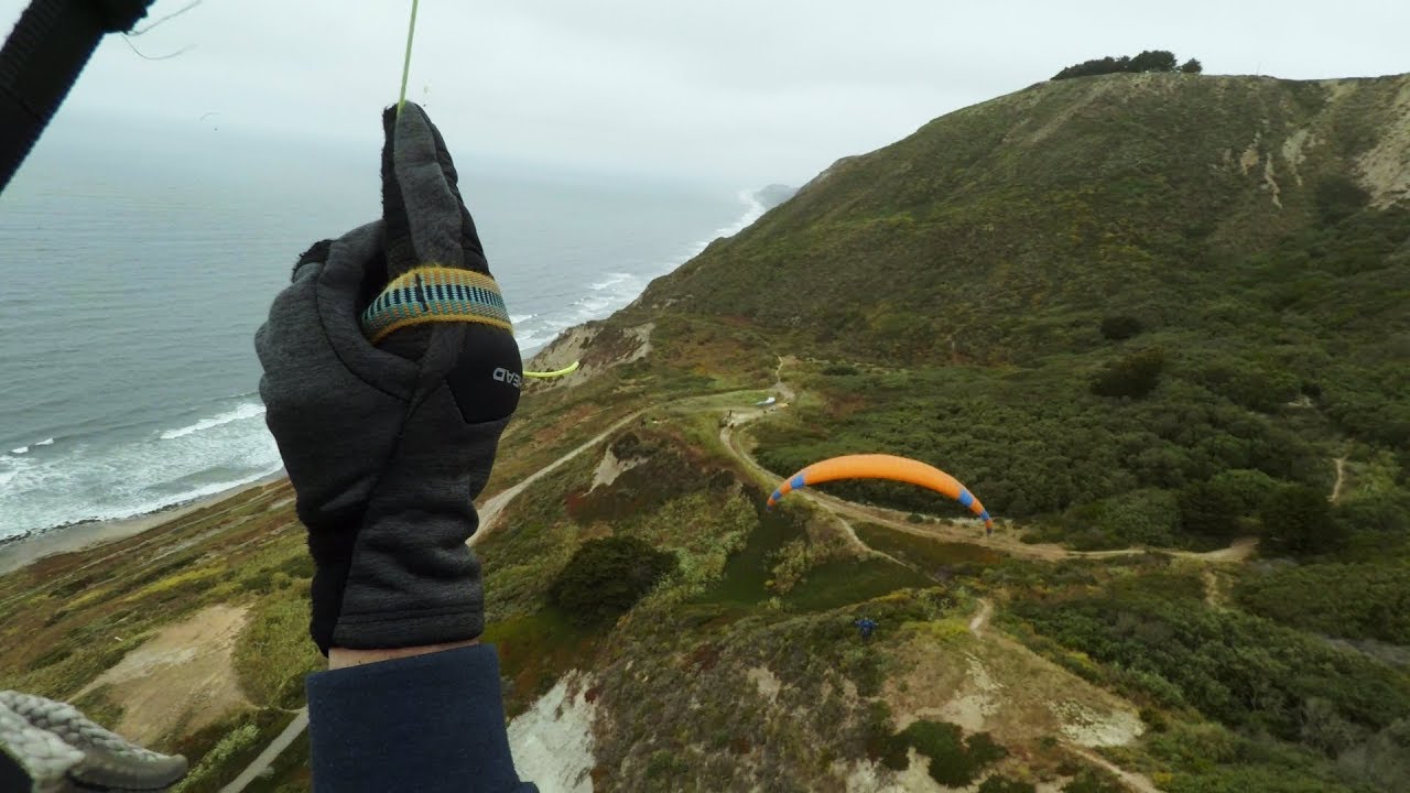 Beauty of Paragliding - Relaxing Music - First Flight at Mussel Rock