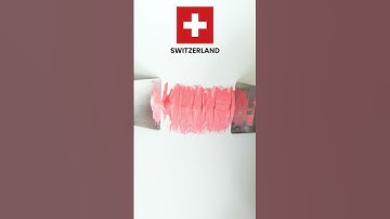 Guess the color: What color will the flag of Switzerland blend into? #shorts  #short #viral