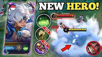 NEW HERO SORA REGEN HACK VS. YU ZHONG! (monkey d. luffy is coming!👹) SORA BEST BUILD -MLBB