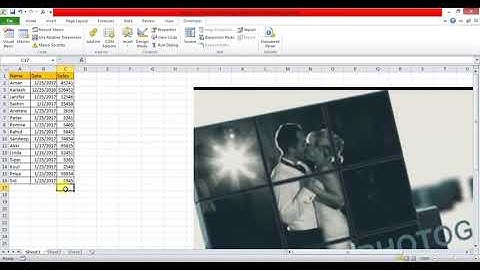 Sec 4 Play video or audio on excel sheet
