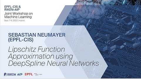 Sebastian Neumayer (EPFL-CIS) -Lipschitz Function Approximation using DeepSpline Neural Networks