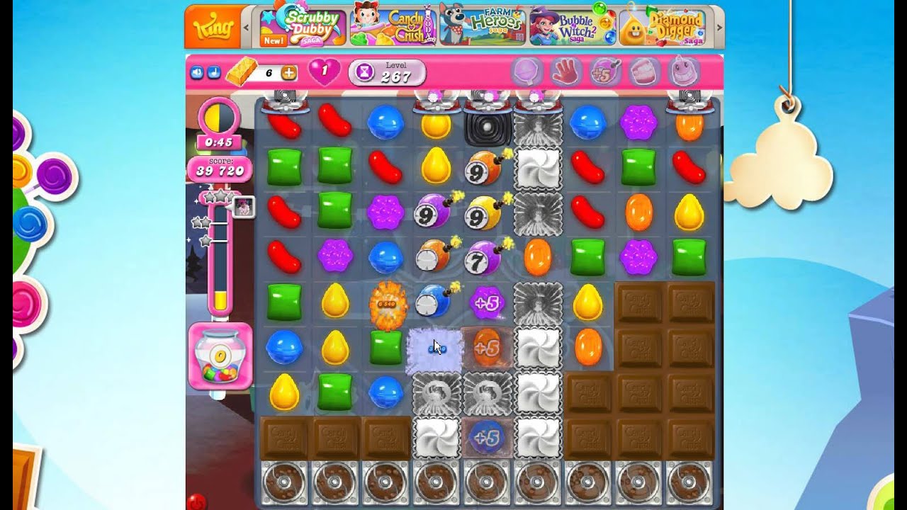 Candy Crush Saga Level 267 Walkthrough – GUVPI