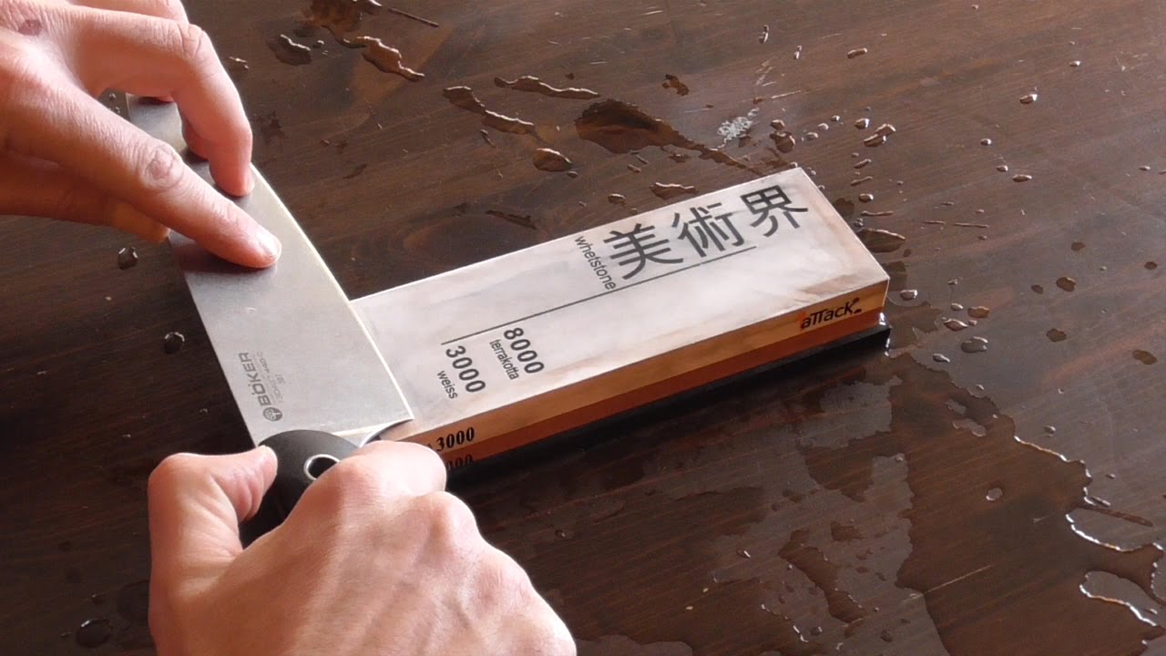 Sharpening Knife on a Whetstone with Master Sushi Chef Hiro Terada