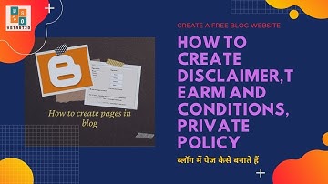 How to create pages &add multiple post in Blogger | Disclaimer,private policy, terms s condition