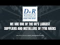 Tyre racking available with UK supply, delivery and installation.