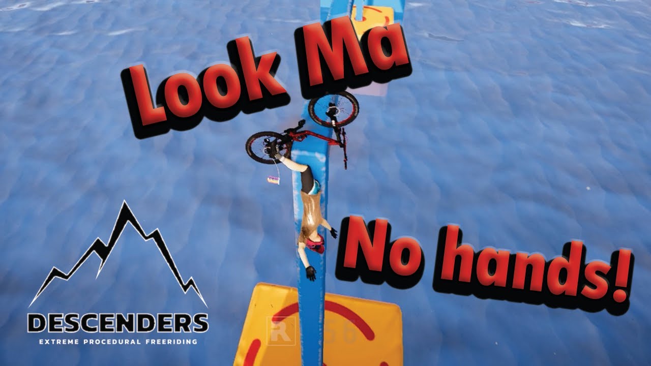 Balance Beam Biking - Descenders gameplay WITH FRIENDS!