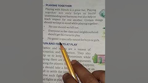 Class 4th,EVS ch-3(Games and Recreation)