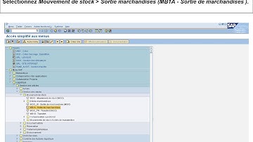 GU SAP ECC Sortie de marchandises du stock en consignation