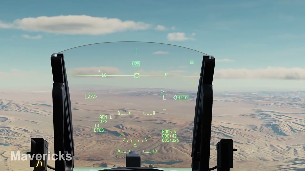 DCS Viper - Ground target designation with JHMCS - helmet mounted sight Tutorial