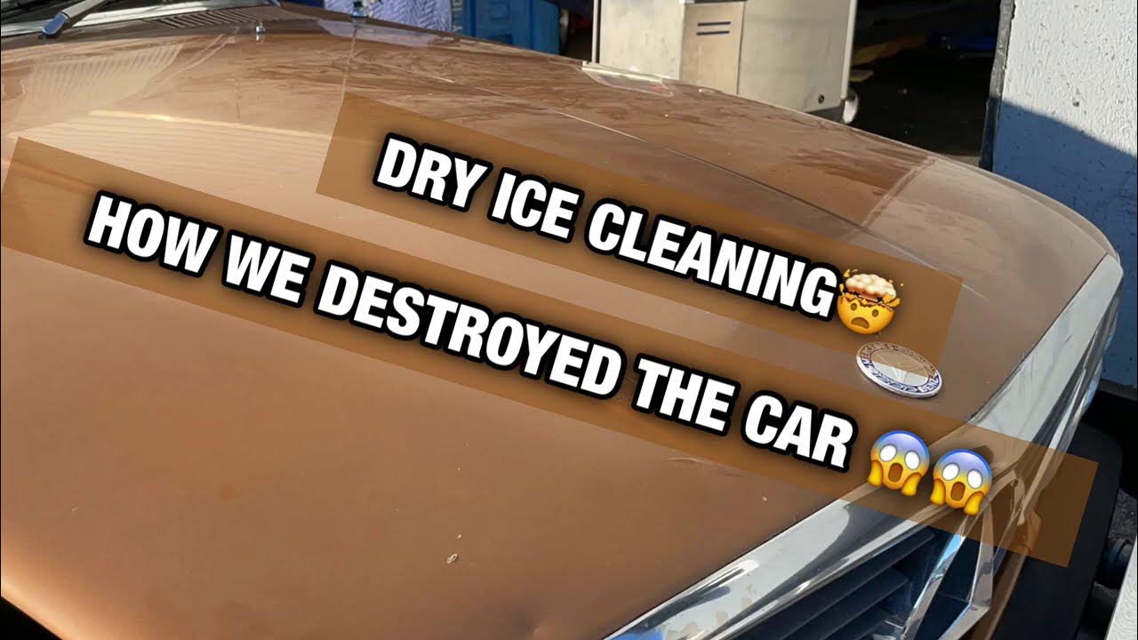 DRY ICE CLEANING ENTIRE CAR Mercedes 450SL BIG TRANSFORMATION YouTube