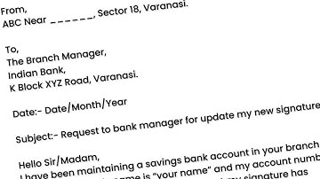 Application for Signature Change in Bank