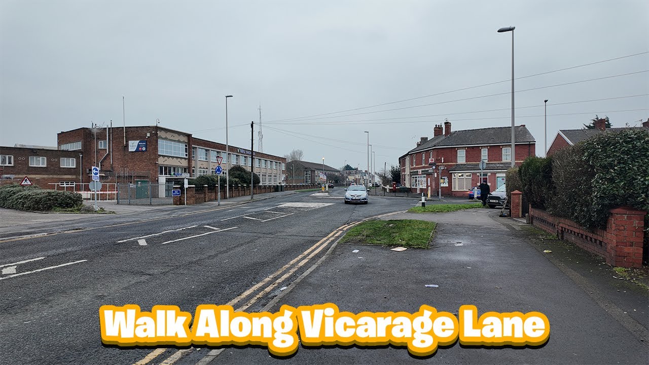 Walk Along Vicarage Lane Blackpool