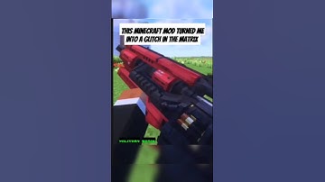 this minecraft mod turned me into a glitch in the matrix #Minecraft #MinecraftMods #MinecraftWar #Mi