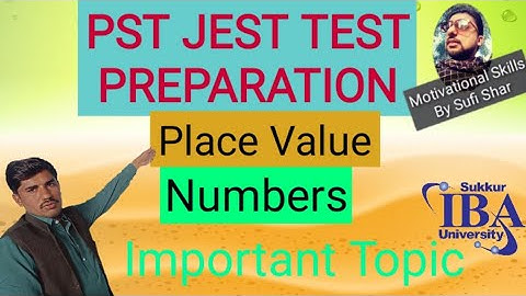 Place Value | PST JEST Test preparation | Mathematics