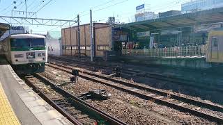 JR東日本185系修善寺踊り子号 三島駅発車シーン