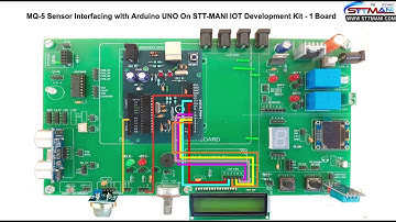 MQ-5 SENSOR INTERFACING WITH ARDUINO UNO ON STT-MANI IOT DEVELOPMENT KIT-1 BOARD