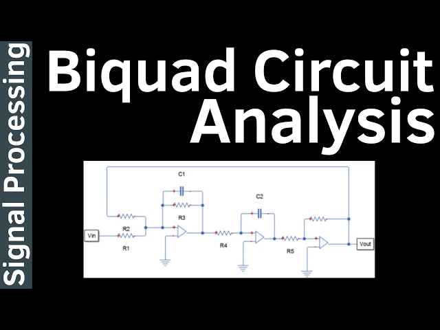 Biquad Circuit Analysis Example - Signal Processing #05 class=