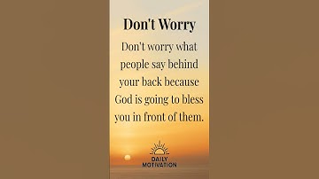 Thumbnail of Don't worry what people say behind your back | DailyMotivation Quotes  #shorts #life #english_quotes