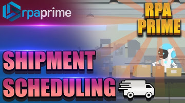 Robot Schedule Shipment Video