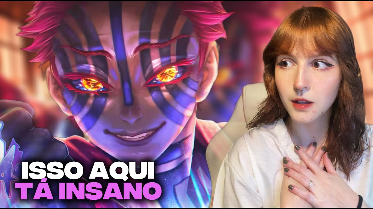 ELE É O MELHOR ONI! | REACT: M4rkim - Lua Superior Três (Akaza)