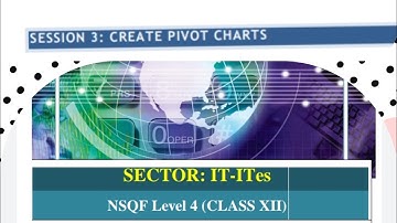 CREATE PIVOT CHARTS(Spreadsheet :session 3)for 12th class