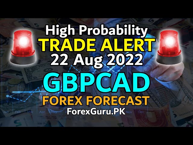 GBPCAD 22 Aug 2022 - High Probability Price Action Trade Alert By ForexGuru.PK