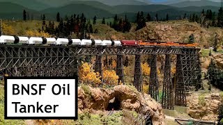 BNSF Crude Oil Tank Train at the Colorado Model Railroad Museum