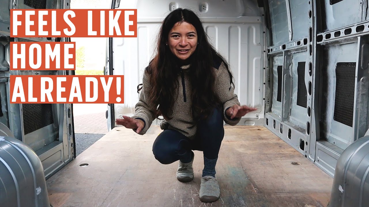 How we fit LINO FLOORING in our DIY Renault Master Van Conversion | Ep 4