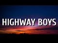 Video thumbnail of "Zach Bryan - Highway Boys (Lyrics)"