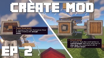 Create Mod 0.5 Ep2. Mechanical Mixer, Blaze Burner and Basin