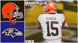 Browns vs Ravens Week 2 Simulation (Madden 26)