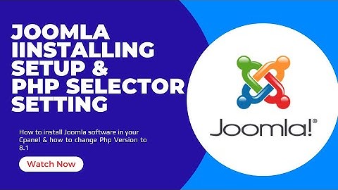 Joomla Installing and Solve PHP Version Error | PHP Selector Settings in Sinhala - dev insights