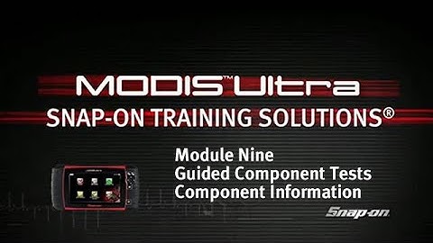 Guided Component Tests: MODIS Ultra (Pt. 9/11) | Snap-on Training Solutions