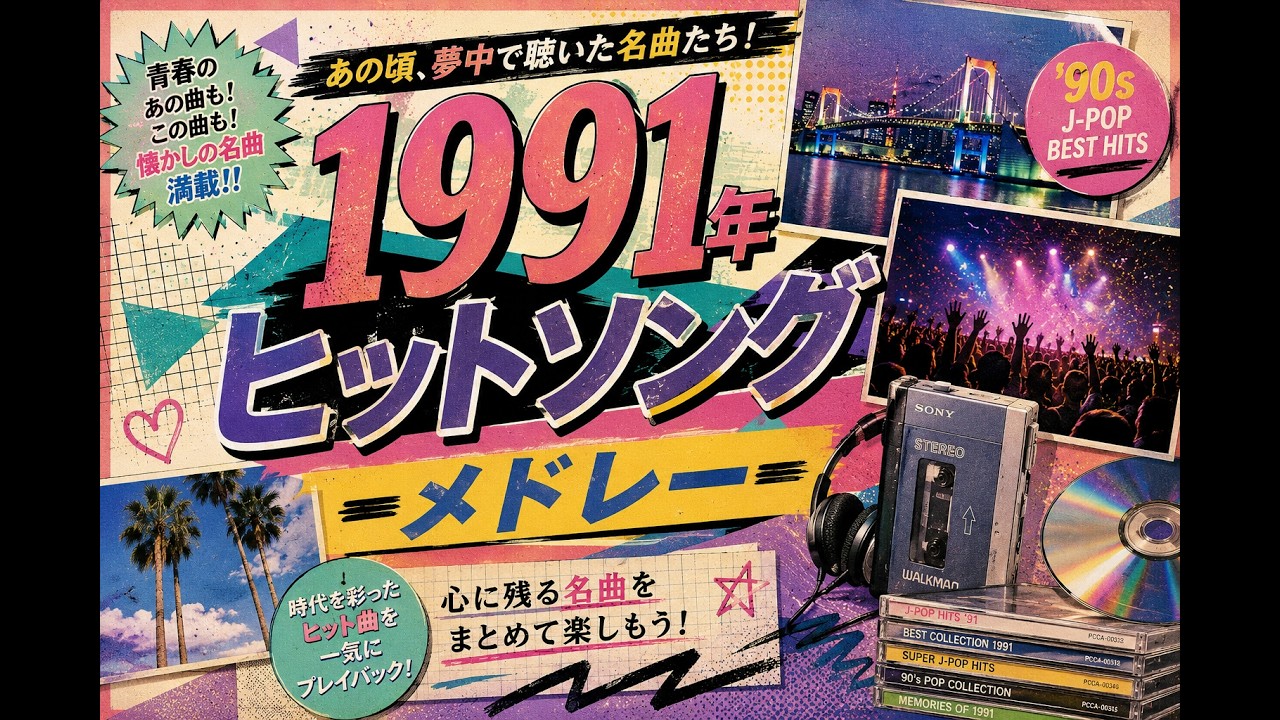 1991年ヒットソングメドレー（平成3年） - YouTube