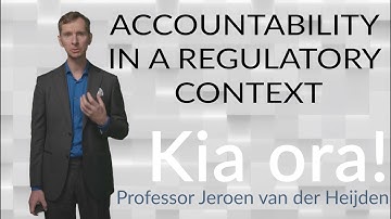 11 Accountability in a regulatory context