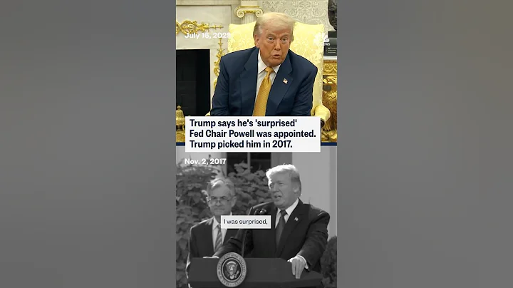 Trump says he's 'surprised' Fed Chair Powell was appointed. Trump picked him in 2017.