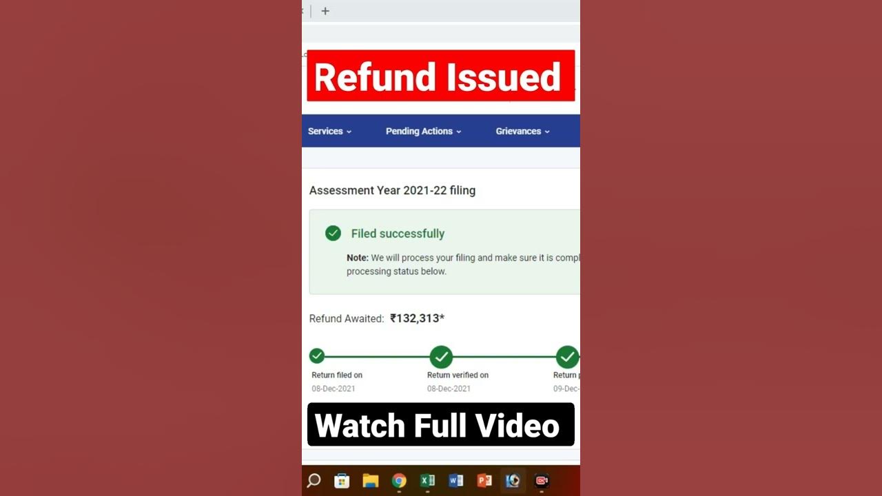 refund-issued-income-tax-return-refund-awaited-in-itr-youtube