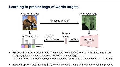 Learning Representations by Predicting Bags of Visual Words