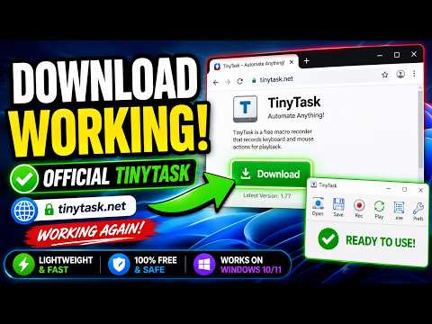 TinyTask Official Download is Working Again! (2026)