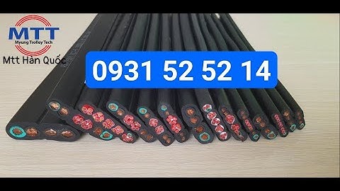 Cáp dẹt cầu trục 10SQx4C - Ray điện Hàn Quốc - Ray C cầu trục - Diot sr-60 bokuk - Chổi tiếp điện