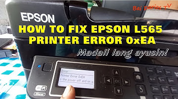 Epson L565 - Printer Error 0xEA (Solutions)