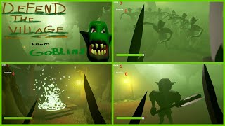 Defend the village from goblins Gameplay / No Commentary