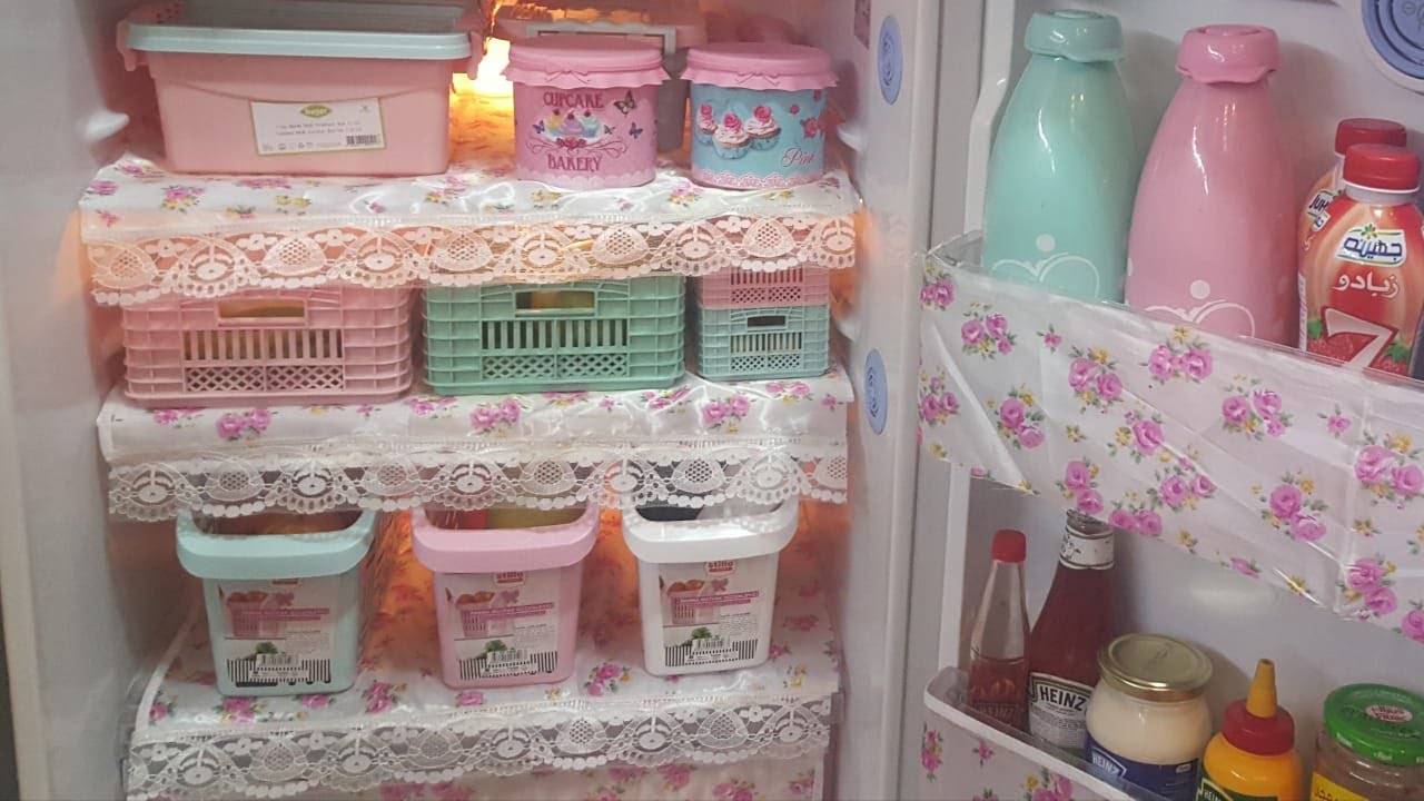 جولة في ثلاجتى//بعد ما خلتها تركى بالمنظمات شكلها بقي يفتح النفس//وطريقتى في ترتيبها وتخزين الخضروات