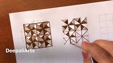 Tutorial-38, Filler Elements For Intricate Mehndi Design|| Learn Grid/Tile patterns explain in Hindi