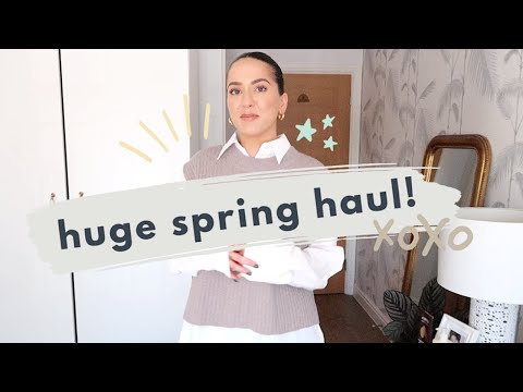 HUGE spring haul & try on - Zara, H&M and Mango!!!