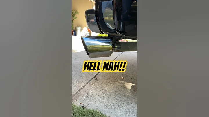 BEFORE/AFTER 8 inch Exhaust Tip Sounds 🔥🔥 #splitwoodacres #2ndgen #cummins