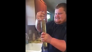 World record fastest beer chug - 2 beers in 1 second with the Bierstick