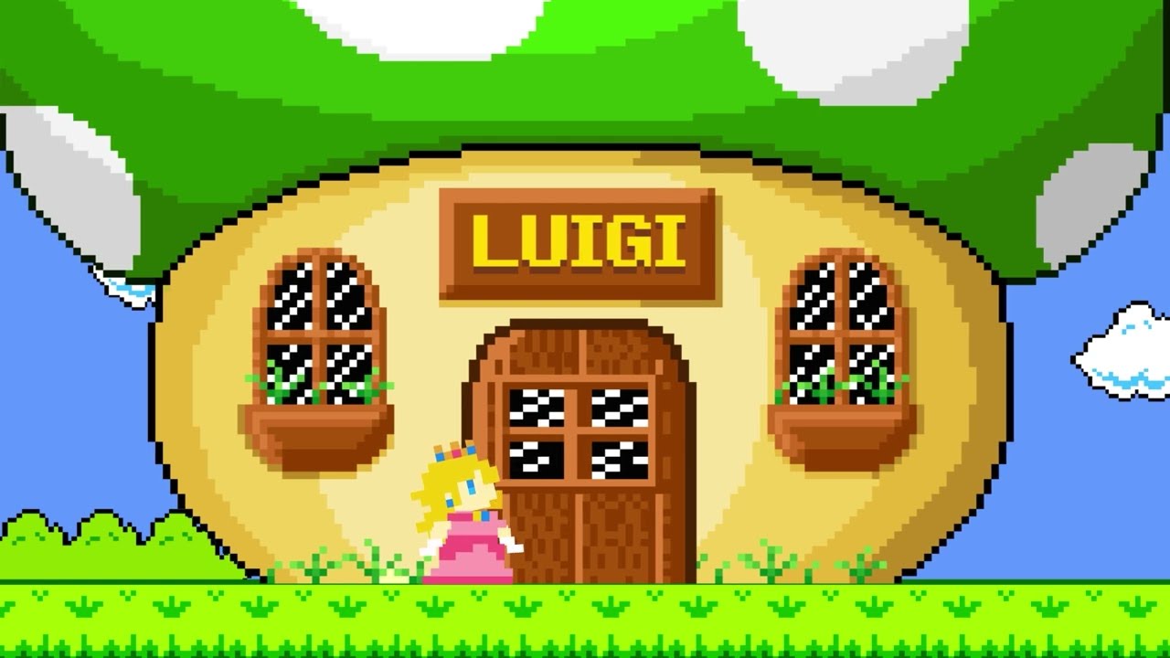 Super Mario Bros. but Mario and 999 Tiny Mario Across Peach Giant | Game Animation