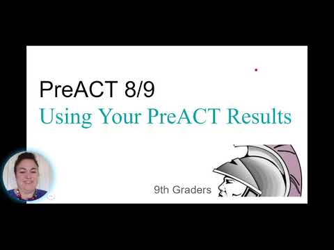 PreACT 8/9 Using Your PreACT Results - 9th Graders