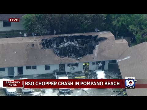 4 hospitalized after BSO chopper crashes in Pompano Beach
